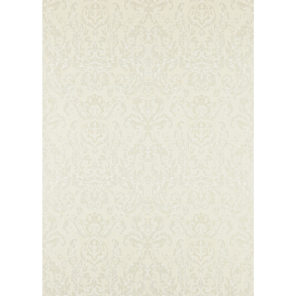 Brocatello Wallpaper 312007 by Zoffany in Chalk White